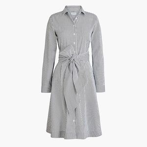 JCrew Factory Shirt-dress with tie waist